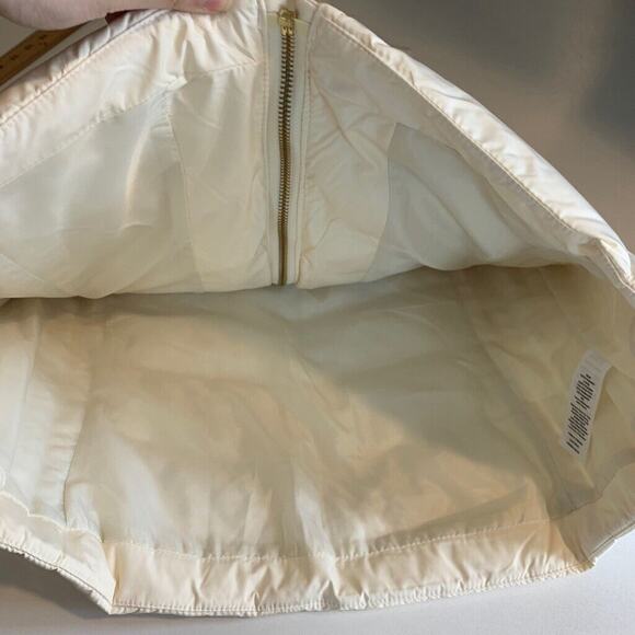 Talbots Vest Womens XS Extra Small Cream Down Filled Full Zip Turtleneck Jacket - Picture 10 of 14